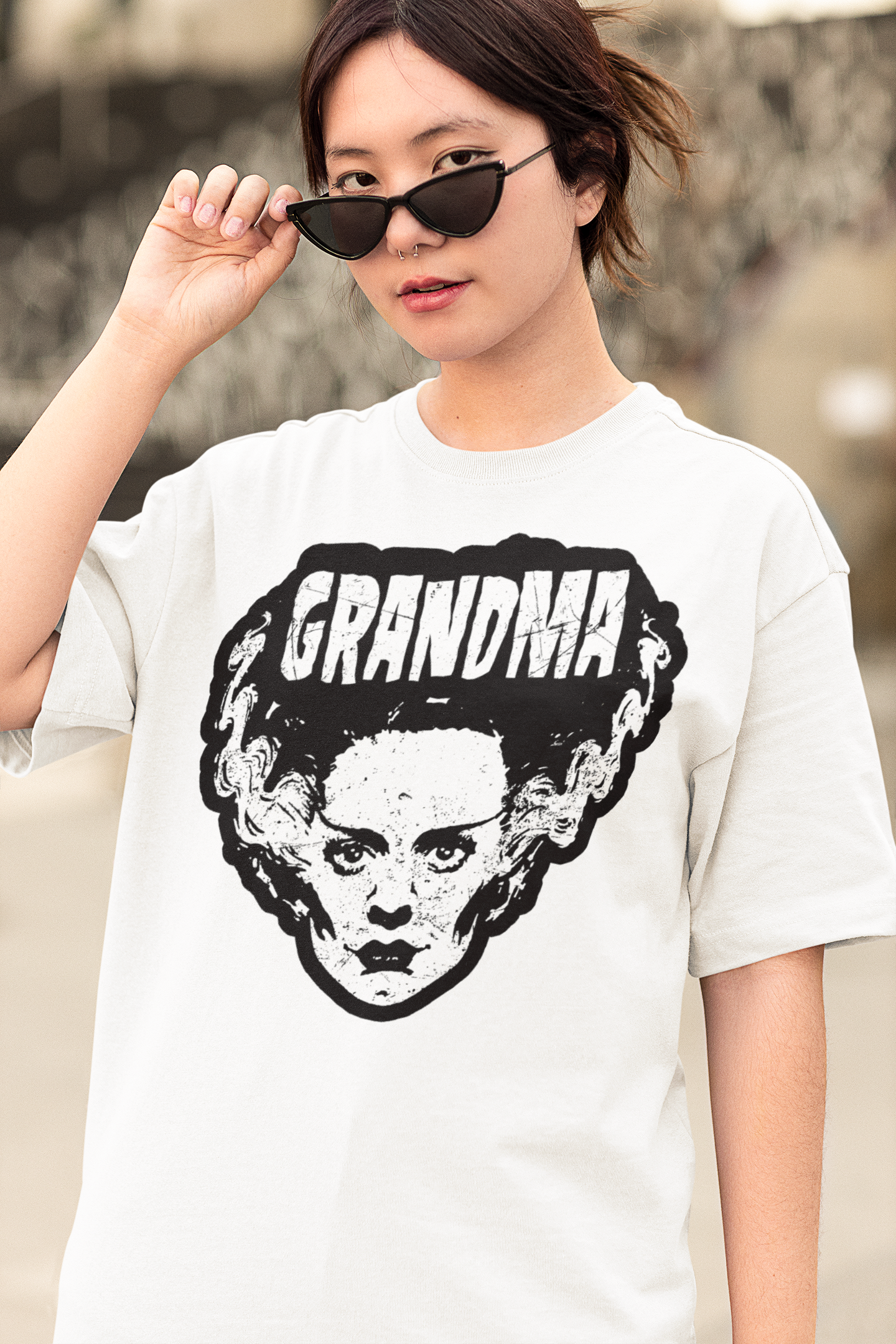 Grandma Monster Halloween Vintage T-Shirt