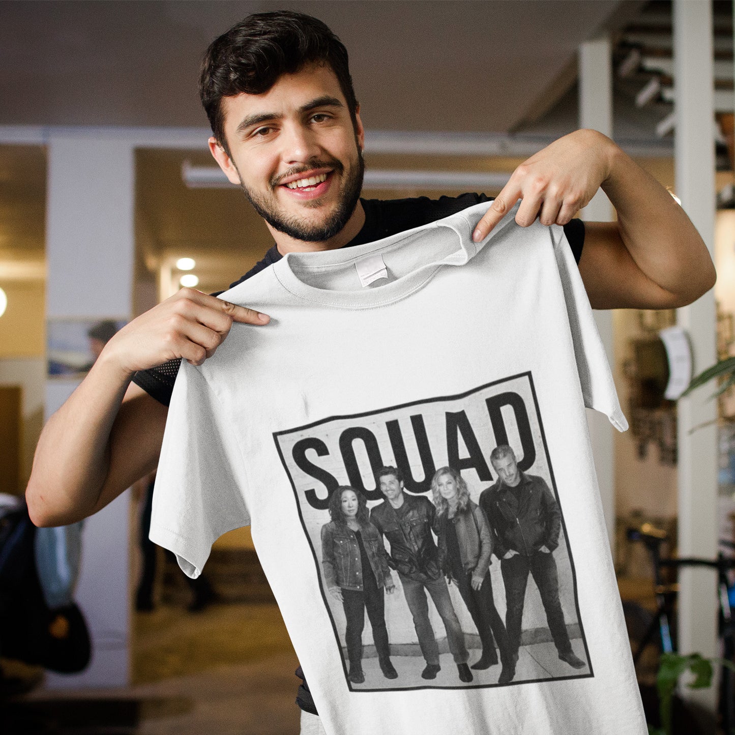 Grey’s Anatomy Squad Yang, Derek Shepherd, Meredith Grey, Mark Sloan T-Shirt