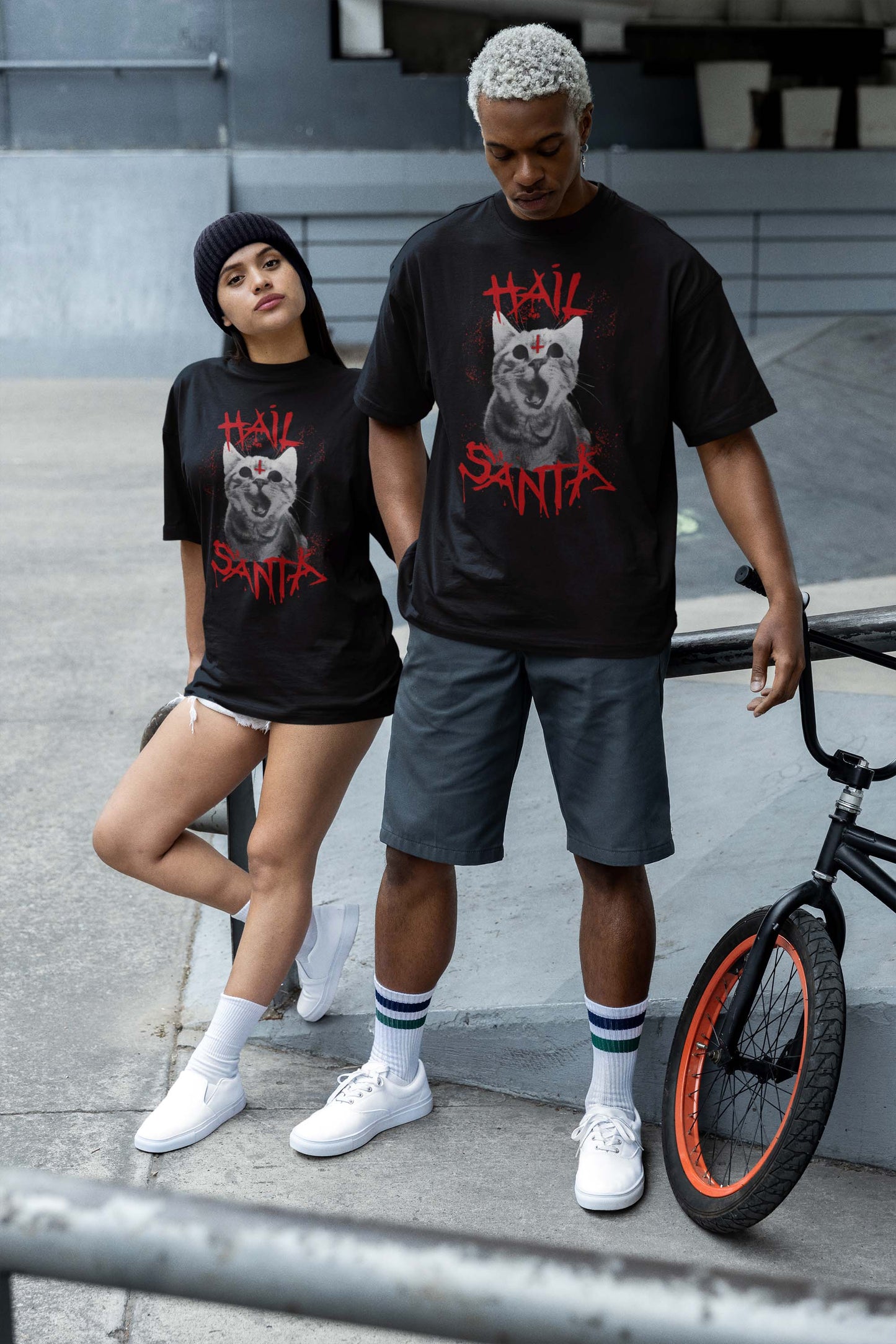 Hail Satan Cat Shirt, Cat Devil Shirt, Satanic Cat Shirt