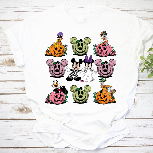 Halloween Pumpkins Vintage T-Shirt