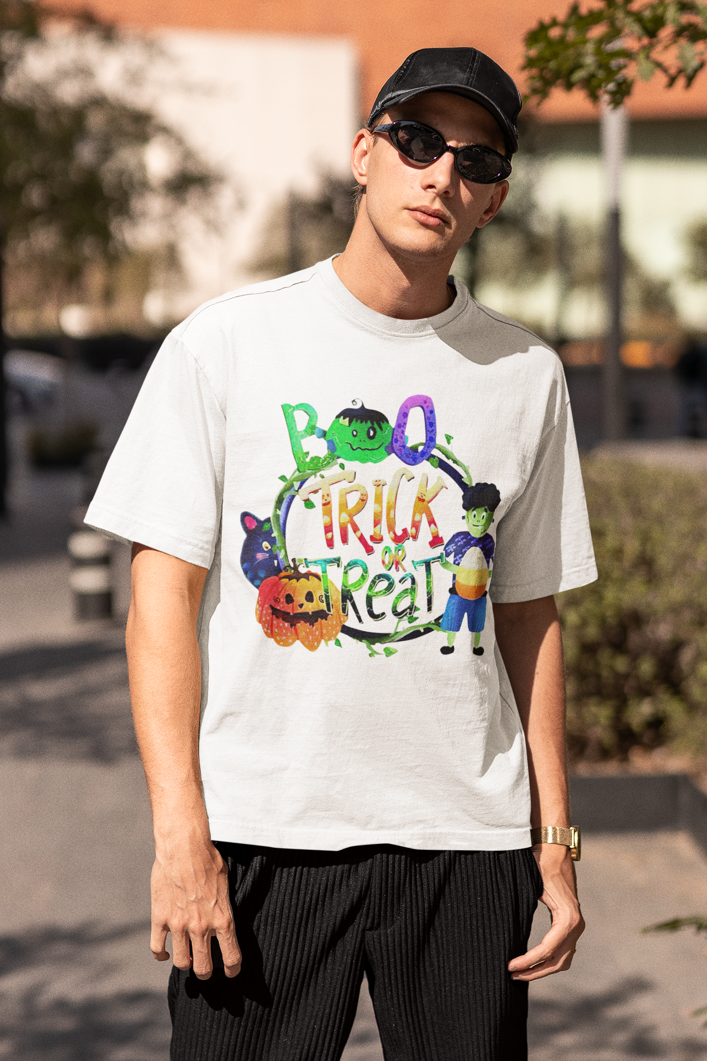 Halloween Trick Or Treat Festival Vintage T-Shirt
