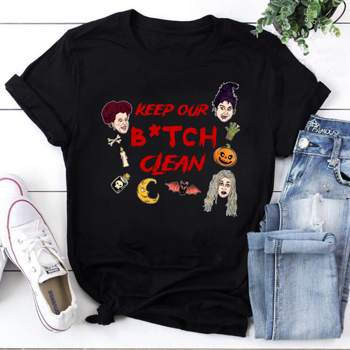 Halloween Woman Bitch Vintage T-Shirt