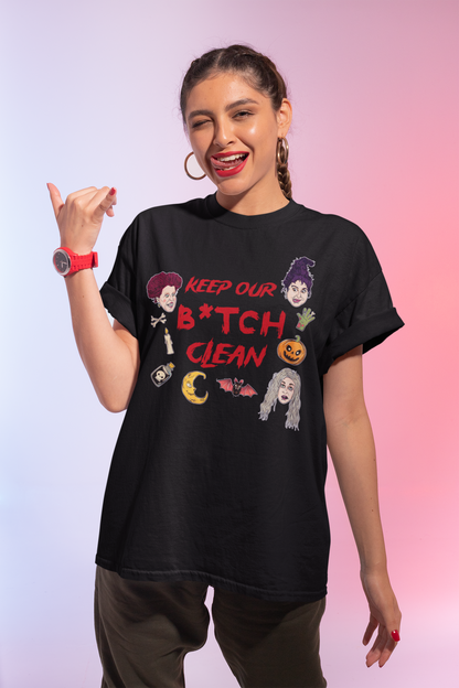 Halloween Woman Bitch Vintage T-Shirt