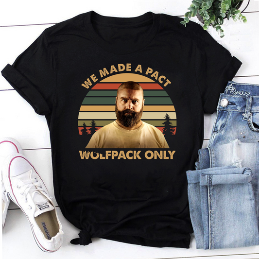 Hangover Alan We Made A Pact Wolfpack Vintage T-Shirt, Hangover Alan Shirt