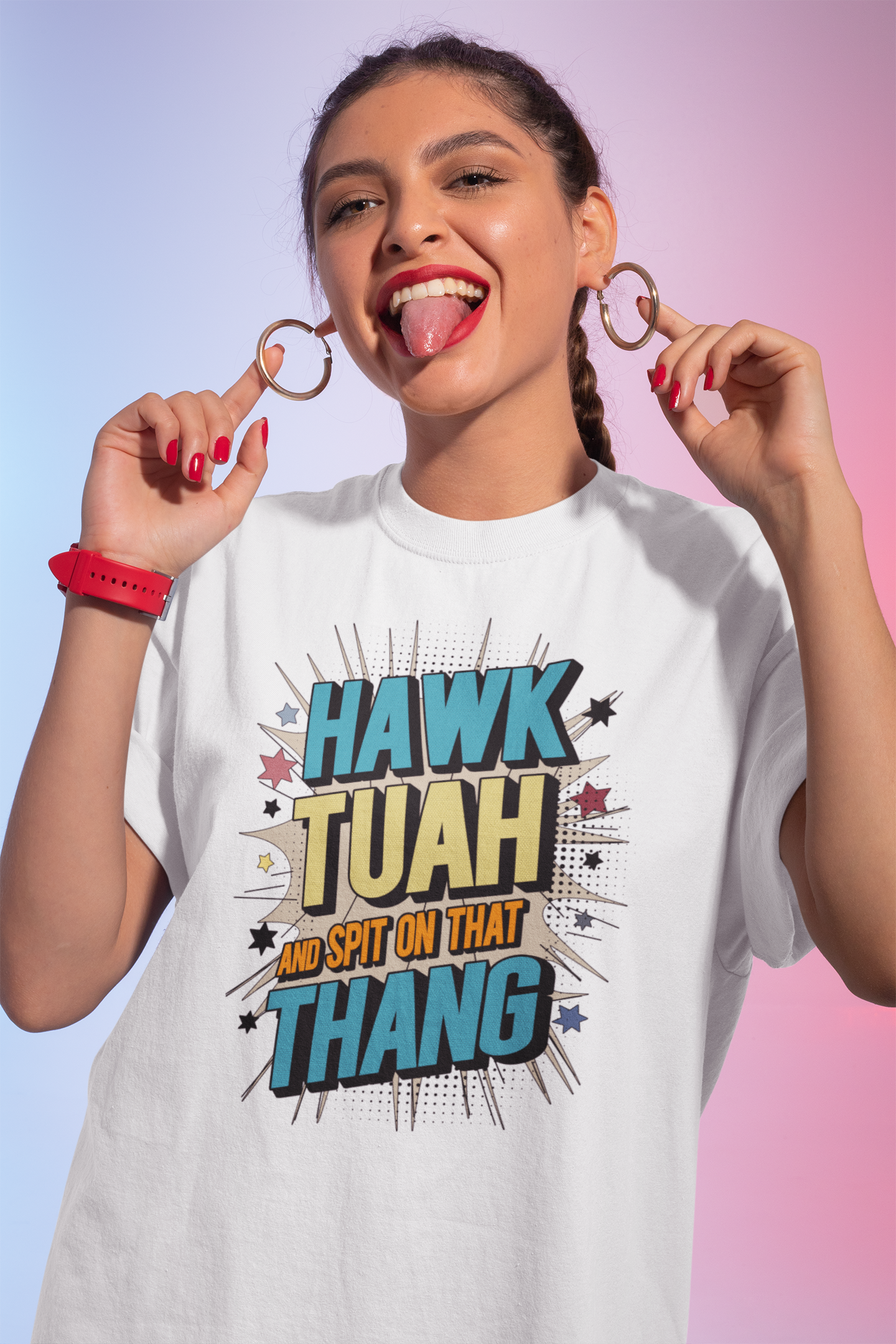 Hawk Tuah And Spit On That Thang Shirt, Funny Hawk Tuah Shirt