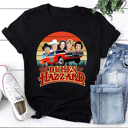 Hazzard Cars Vintage Dukes Of Hazzard T-Shirt
