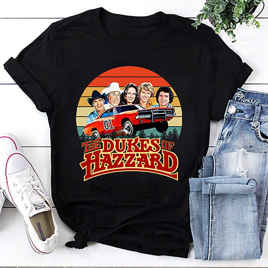 Hazzard Cars Vintage Dukes Of Hazzard T-Shirt