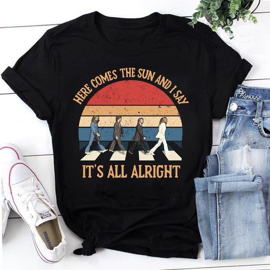 Here Come The Sun and I Say It's All Alright Vintage T-Shirt, The Beatles Shirt