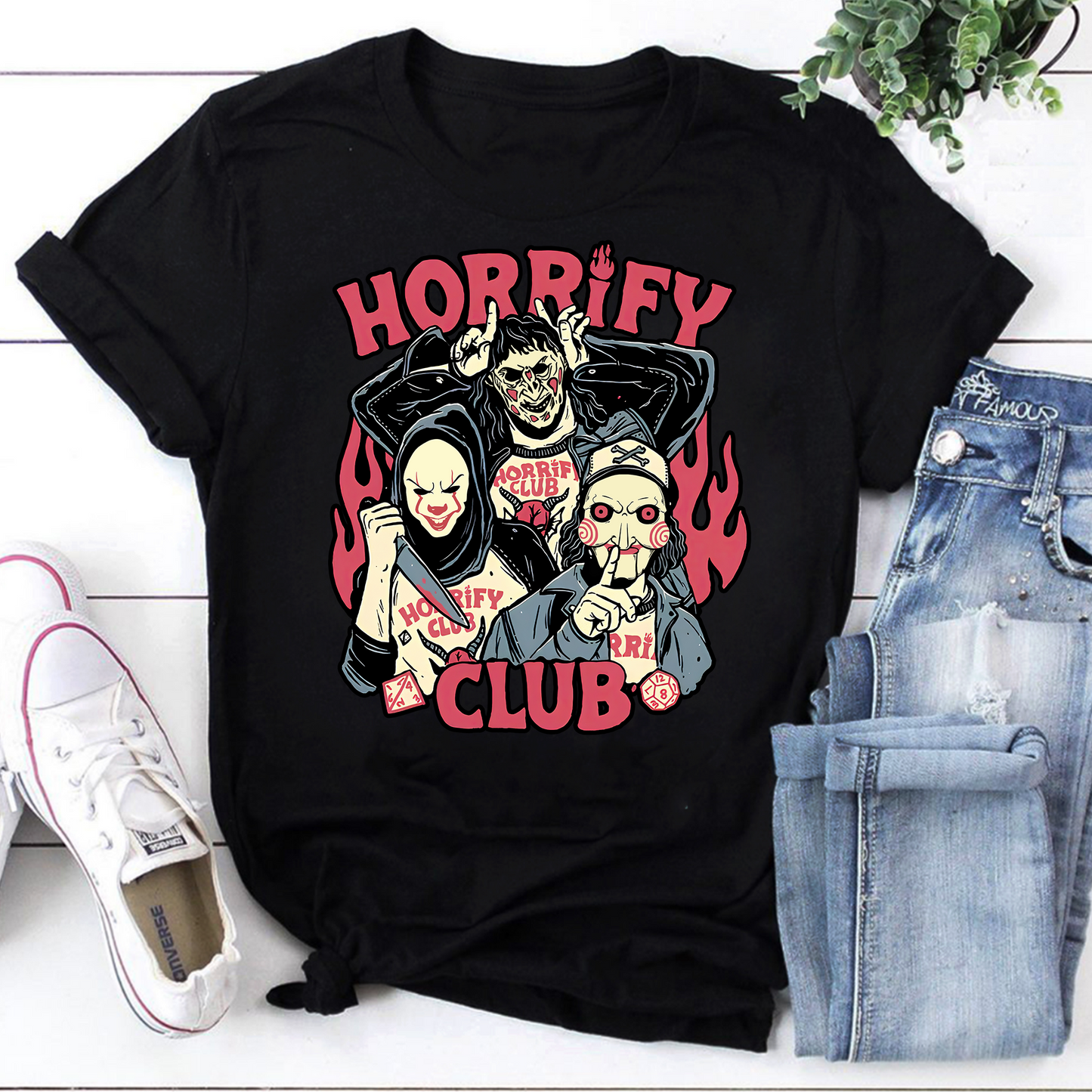 Horrify Club Halloween Vintage T-Shirt