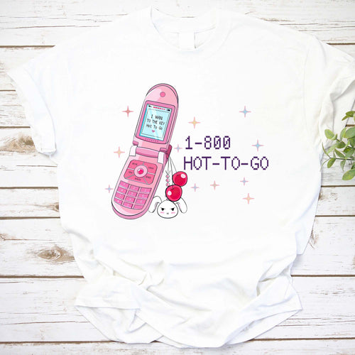 Hot To Go 8-bit Shirt, Hot To Go Y2K Graphic Tee