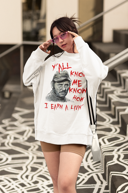 How I Earn A Living Quint Jaws Unisex Vintage T-Shirt