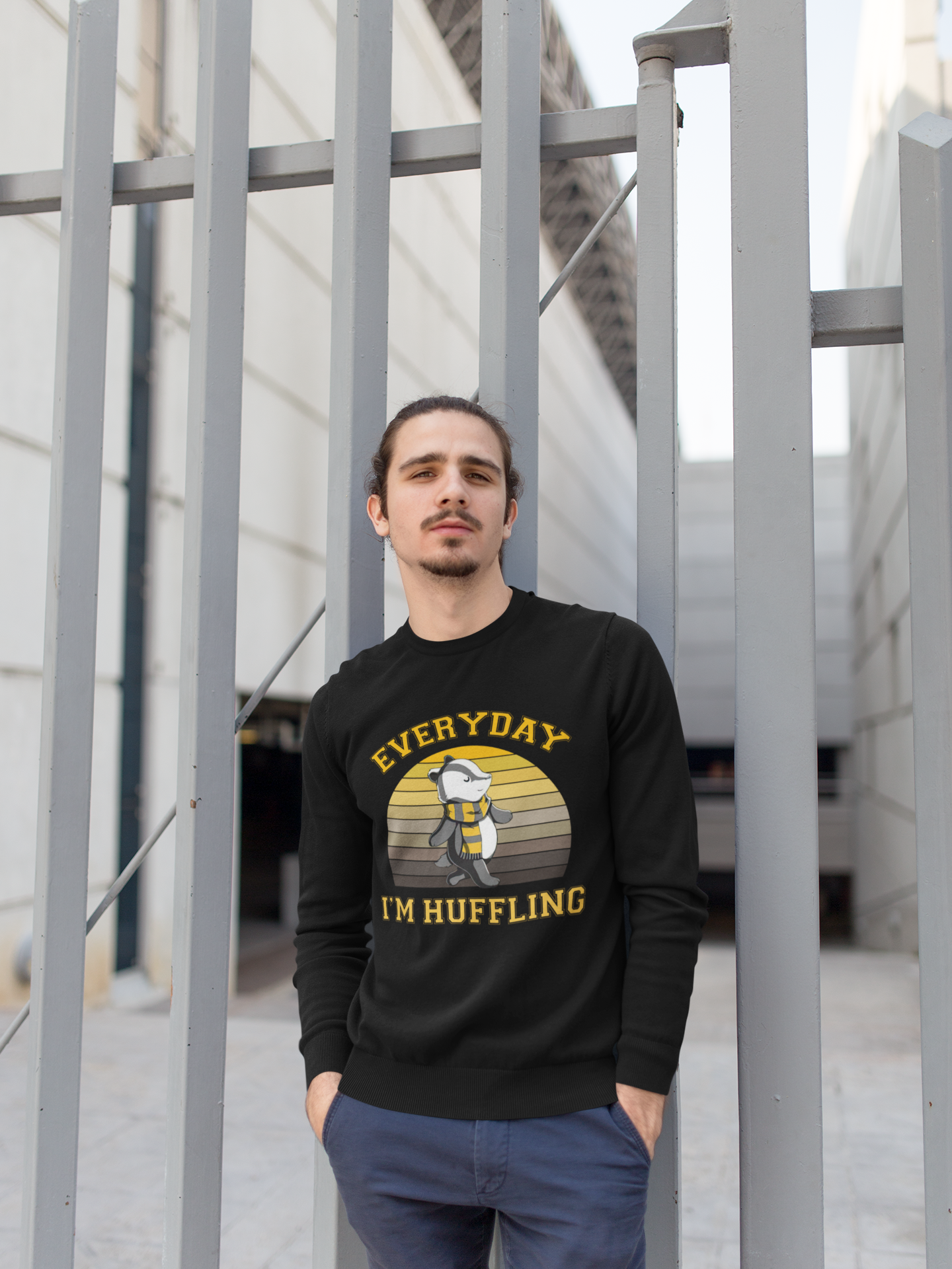 Everyday I'm Huffling Huffle Badger Vintage T-Shirt, Huffling Shirt