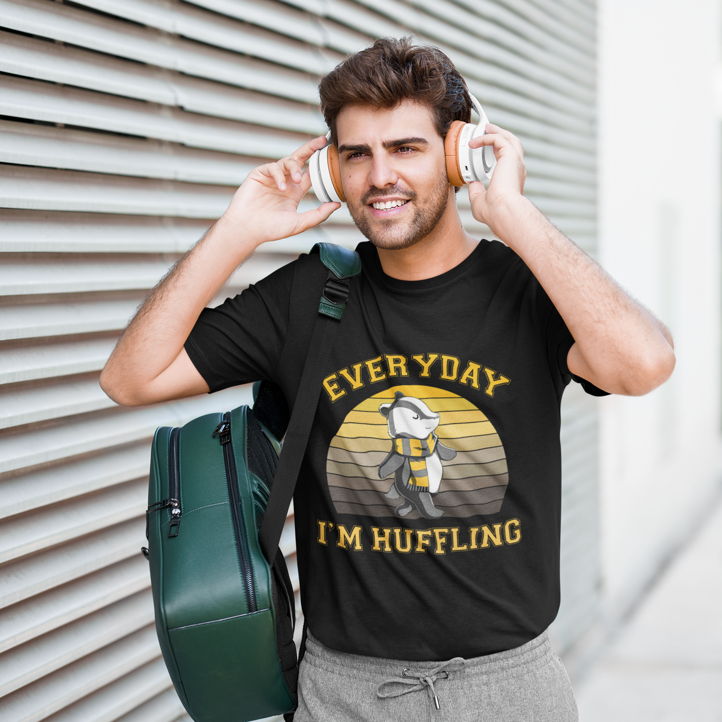 Everyday I'm Huffling Huffle Badger Vintage T-Shirt, Huffling Shirt