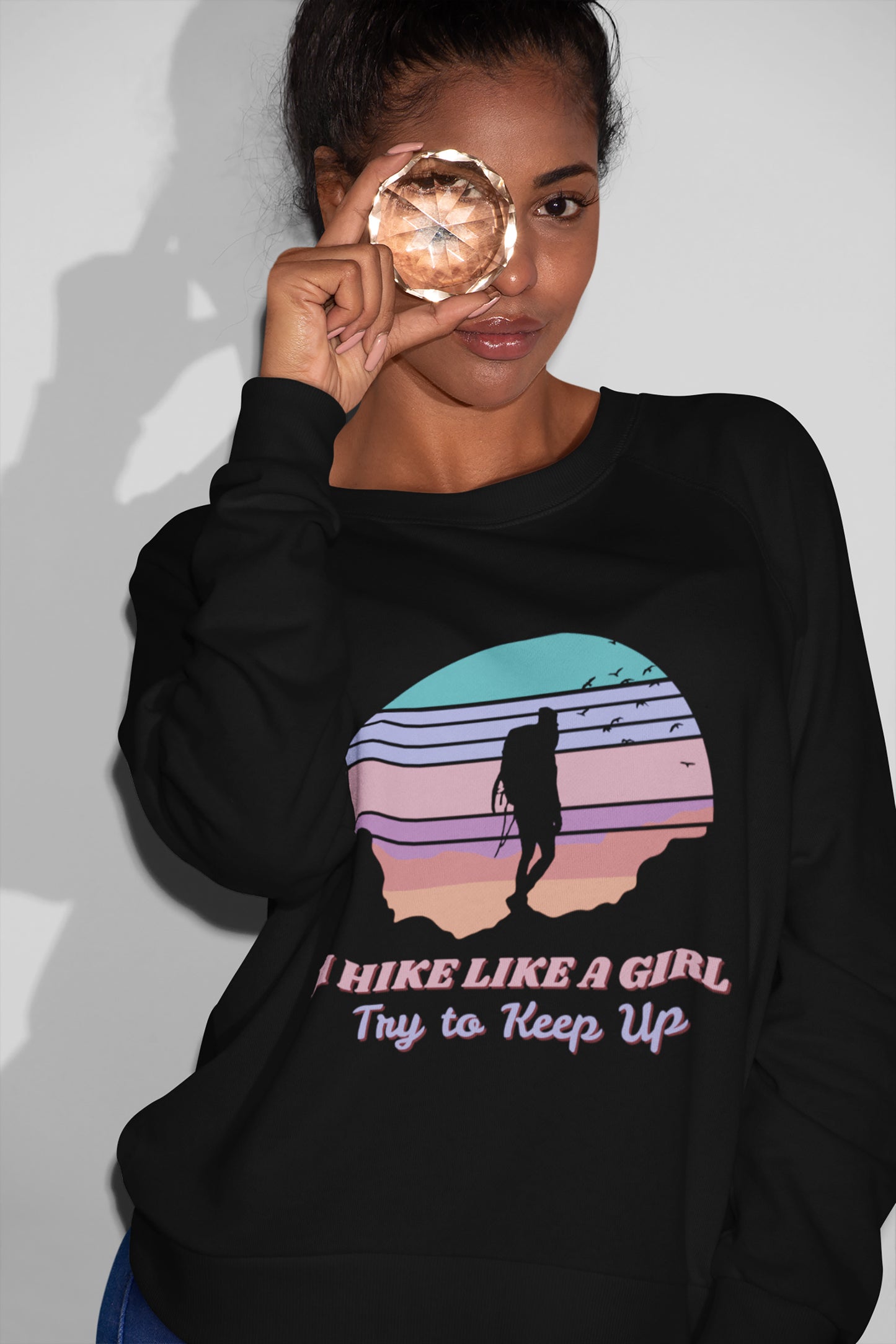 I Hike Like A Girl Try To Keep Up Vintage T-Shirt