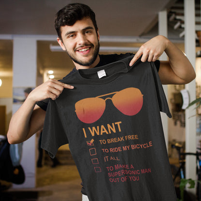 I Want to Break Free Freddie Mercury Glasses T-Shirt