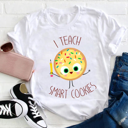Smart Cookies Teacher Shirt, Cute Back to School Tee for Educators, Preschool & Kindergarten Teachers