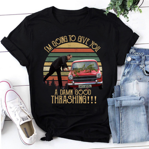 I'm Going to Give You A Damn Good Thrashing Vintage T-Shirt, Fawlty Towers Shirt