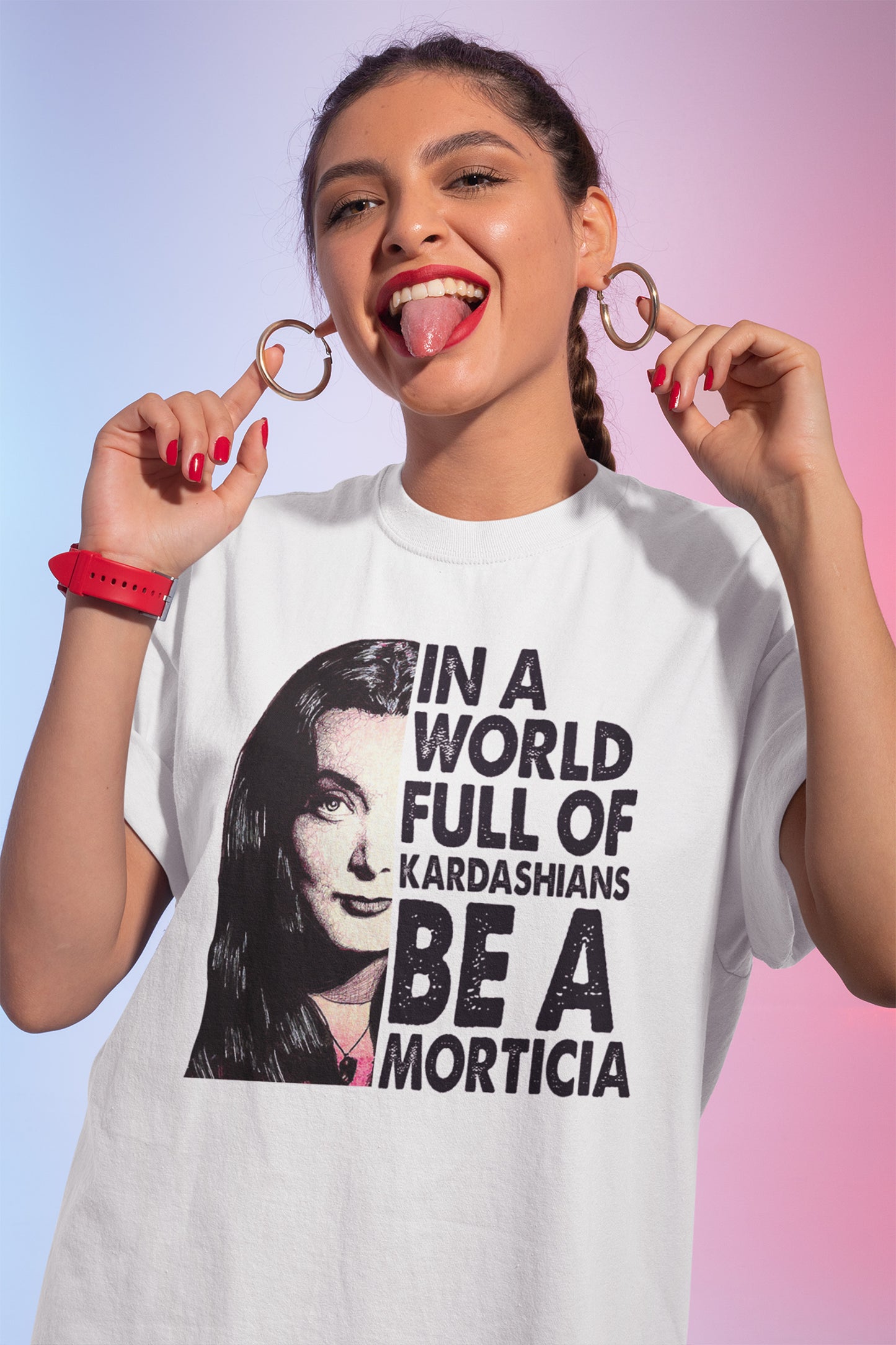 In A World Full Of Kardashians Be A Morticia T-Shirt