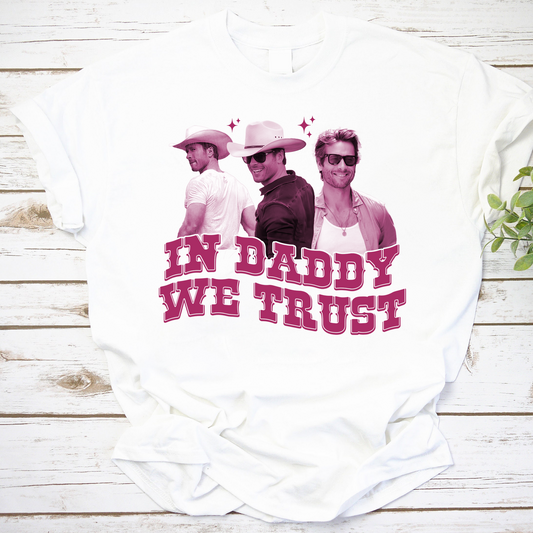 In Daddy We Trust Glen Powell Vintage T-Shirt