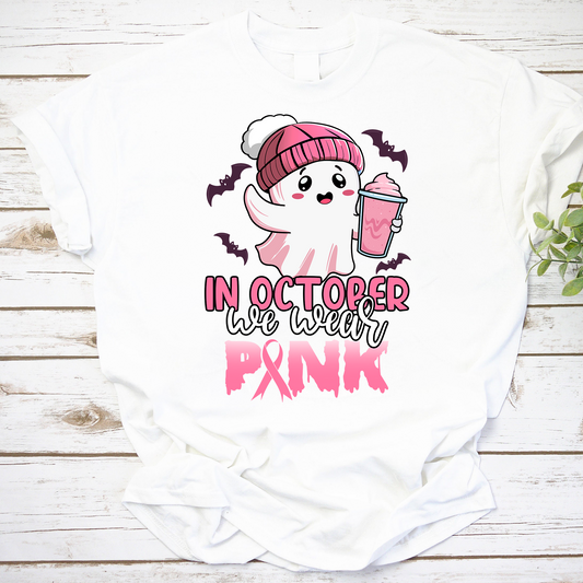 In October We Wear Pink Vintage T-Shirt