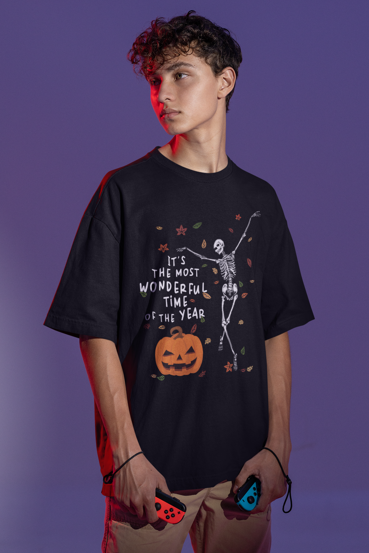 It's The Most Wondrful Time Of The Year Skeleton Vintage T-Shirt