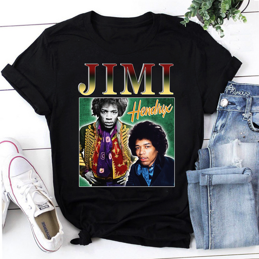 Jimi Hendrix Homage Vintage T-Shirt