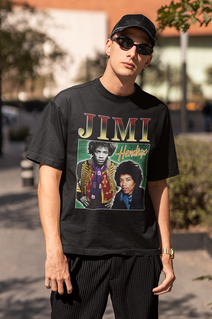 Jimi Hendrix Homage Vintage T-Shirt