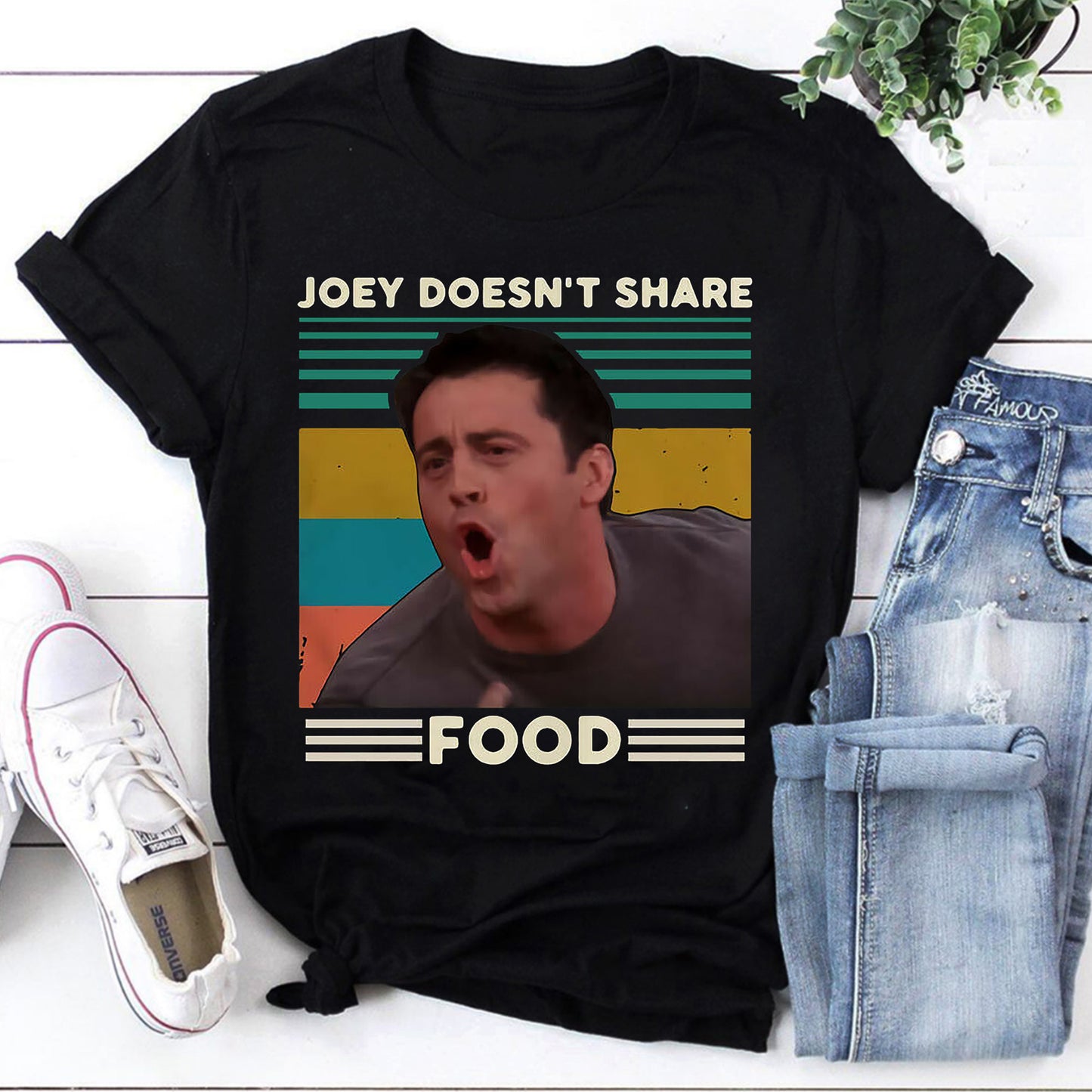 Joey Doesn't Share Food Vintage T-Shirt