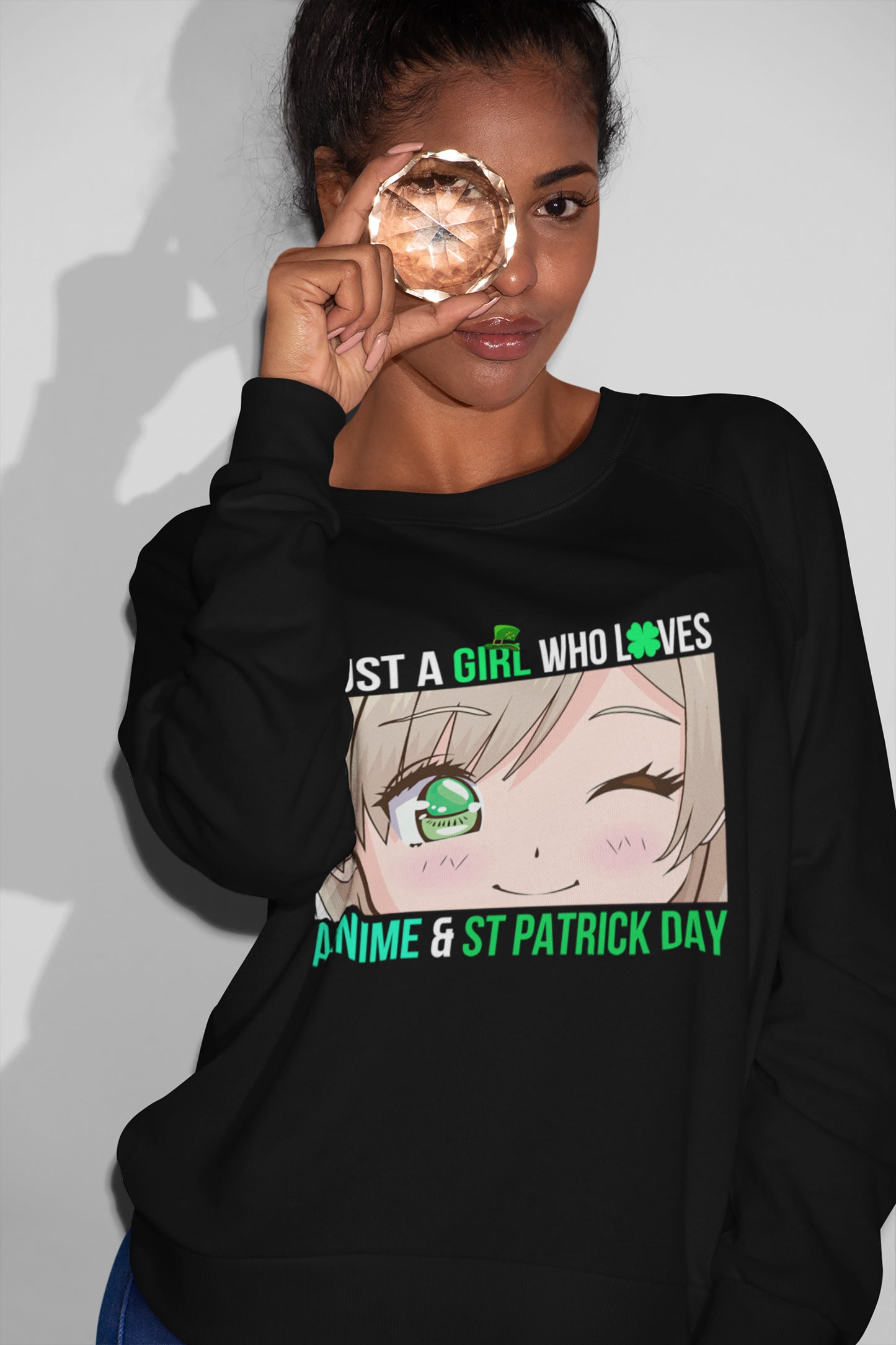 Just A Girl Who Loves Anime & St Patrick’s Day Unisex T-Shirt