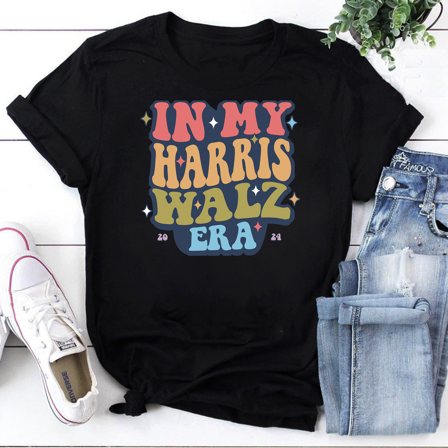 Kamala Harris Walz Vintage T-Shirt