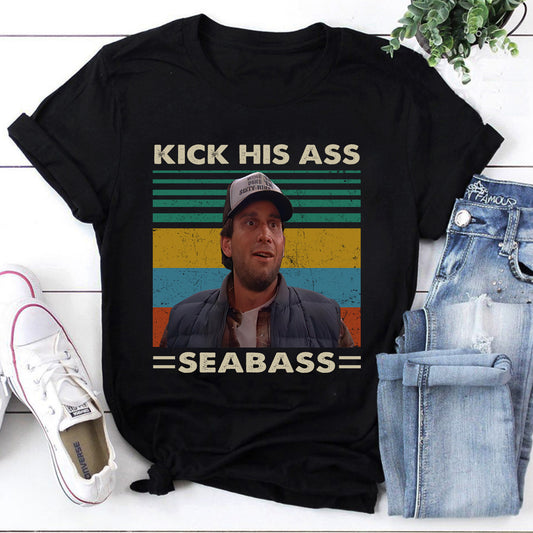 Kick His Ass Seabass Vintage T-Shirt