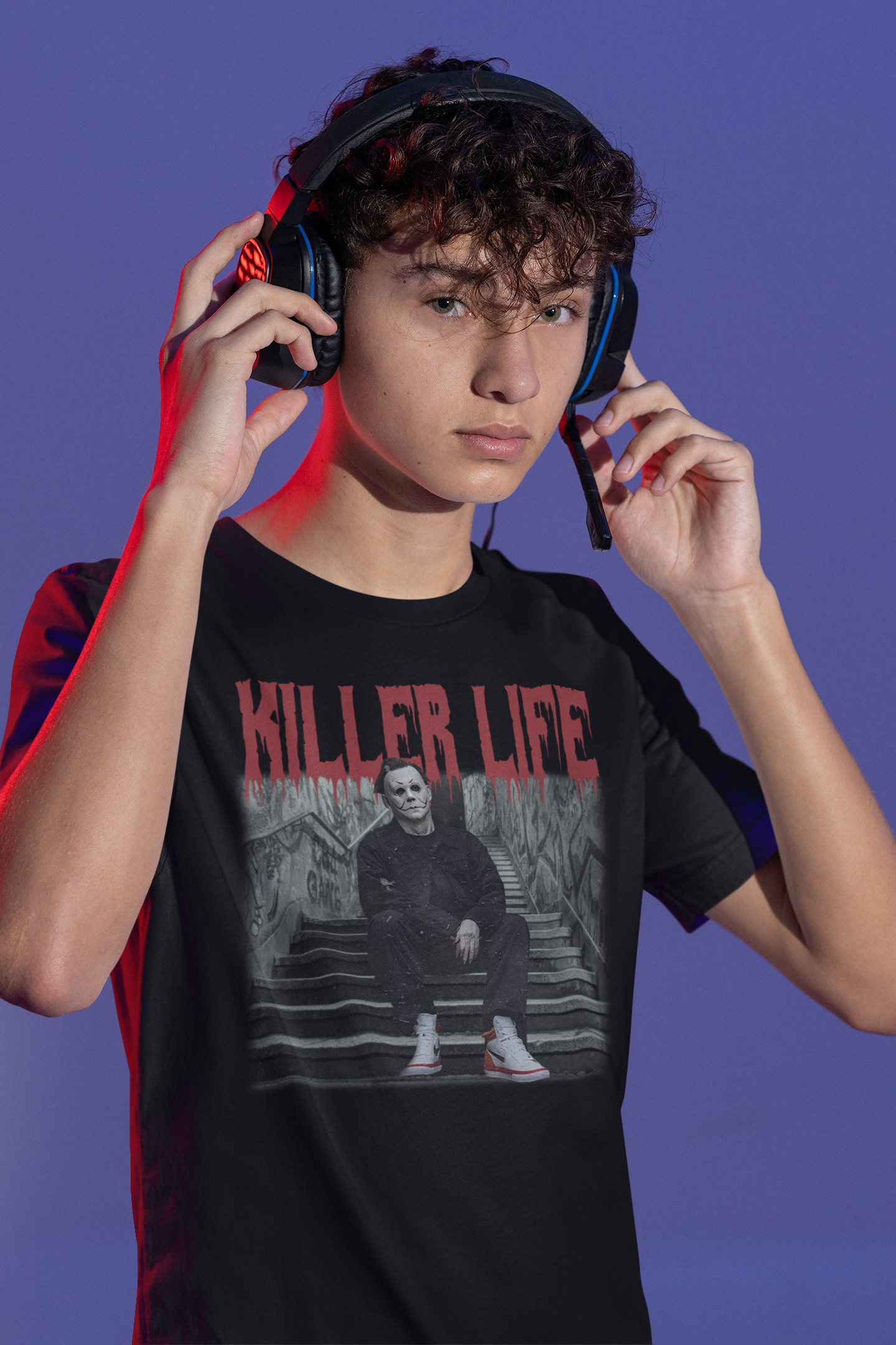 Killer Life Michael Myers Vintage T-Shirt