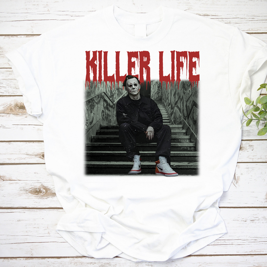 Killer Life Michael Myers Vintage T-Shirt