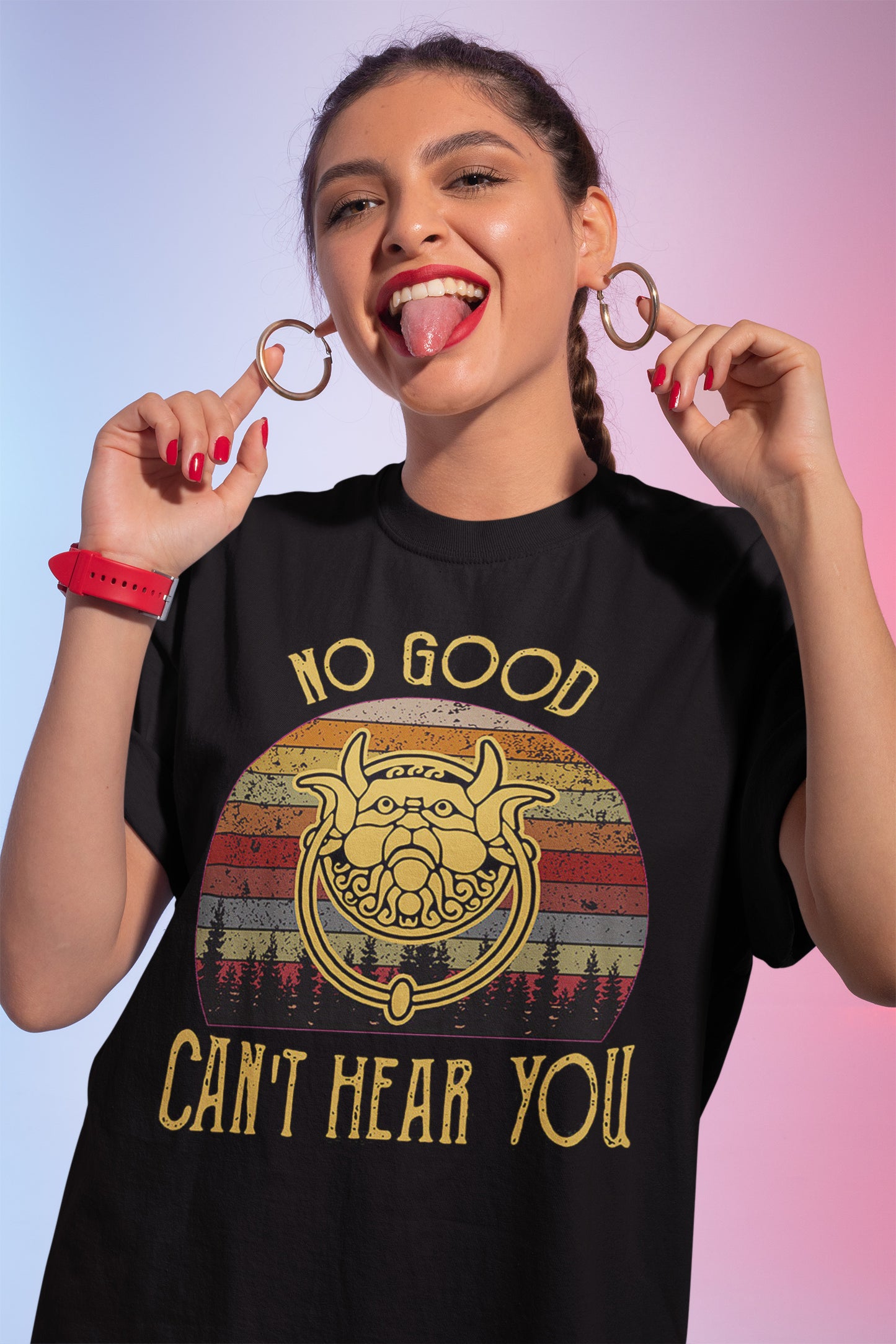 Labyrinth No Good Can't Hear You Vintage Retro T-Shirt