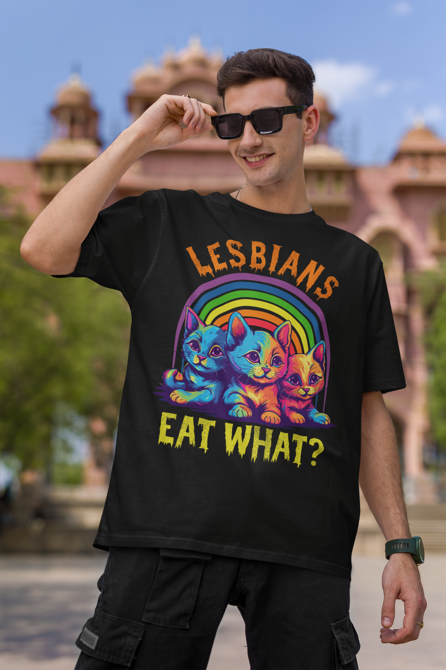 Lesbians Eat What Shirt, Funny Lgbtq Shirt, Cat Lover Shirt