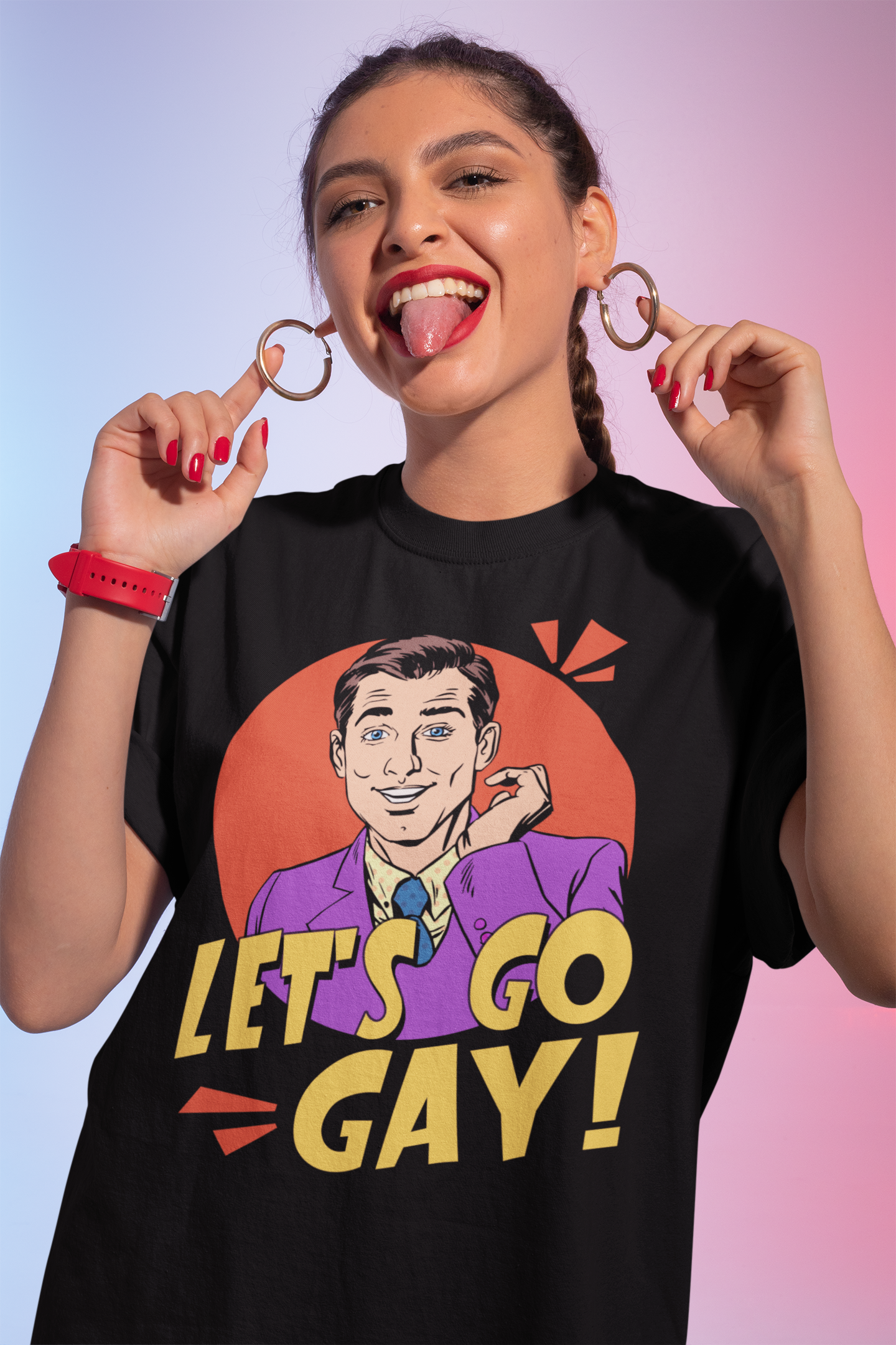 Let's Go Gay Shirt, Funny Pride Shirt, Lgbtq Slogan Shirt, Gay Pride Shirt
