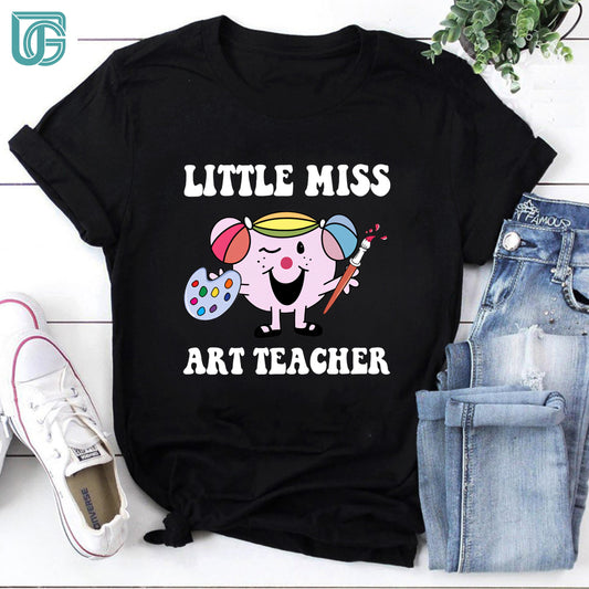 Little Miss Art Teacher Vintage T-Shirt