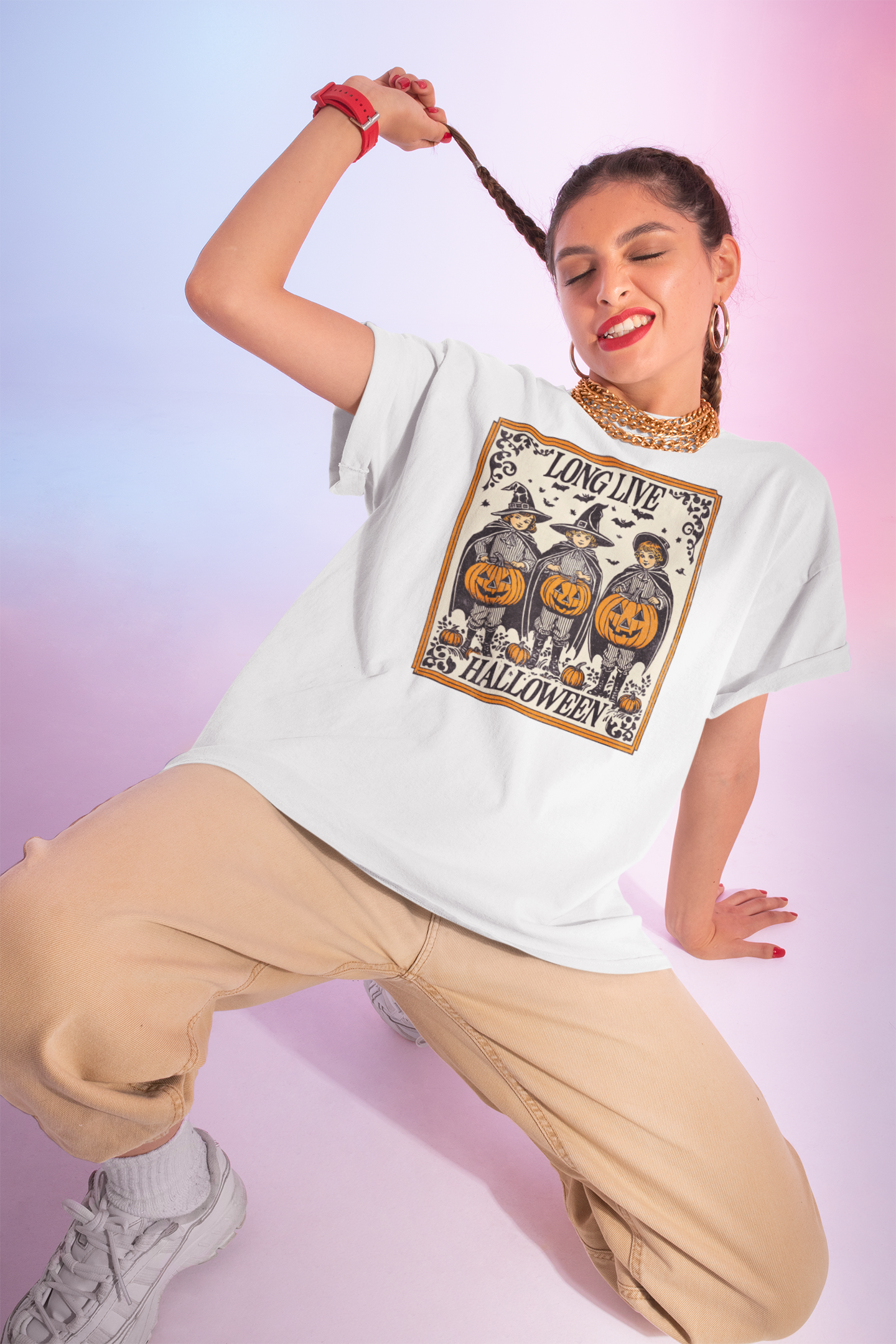 Long Live Vintage Halloween Sublimation Vintage T-Shirt