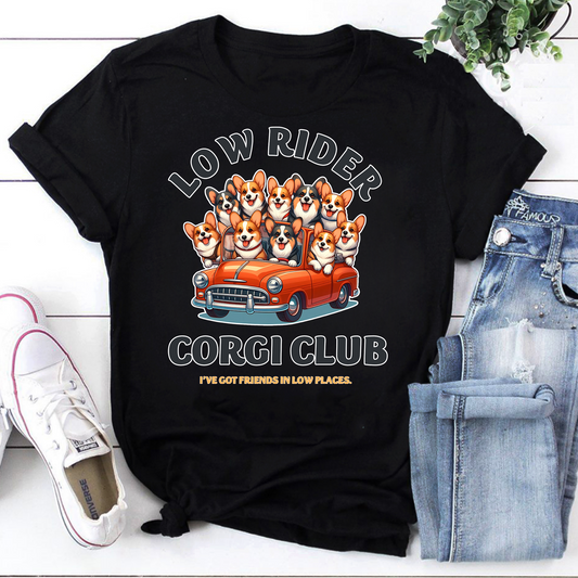 Low Rider Corgi Club Vintage T-Shirt