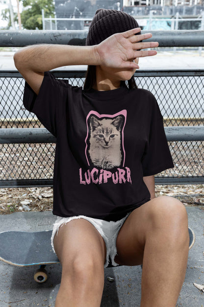 Lucipurr Shirt, Demon Cat Shirt, Funny Cat Shirt