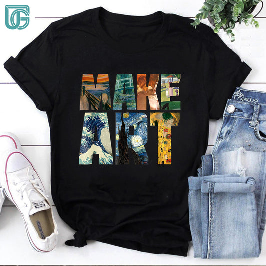 Make Art Teacher Vintage T-Shirt