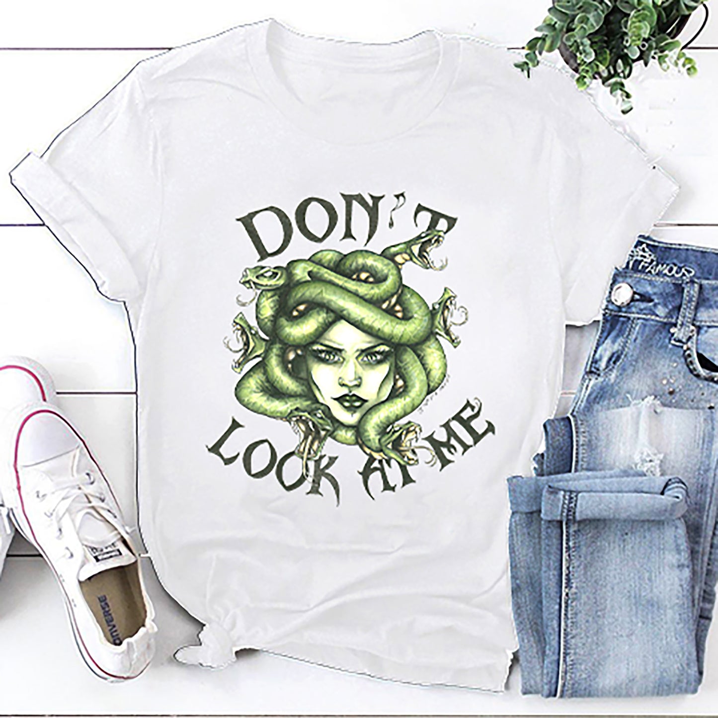 Medusa Snakes Head Don’t Look At Me Unisex T-Shirt