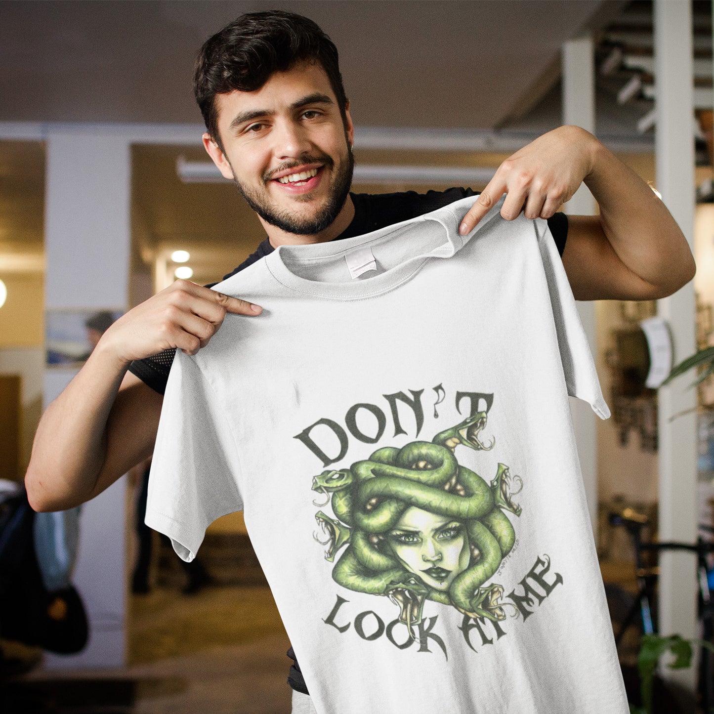 Medusa Snakes Head Don’t Look At Me Unisex T-Shirt