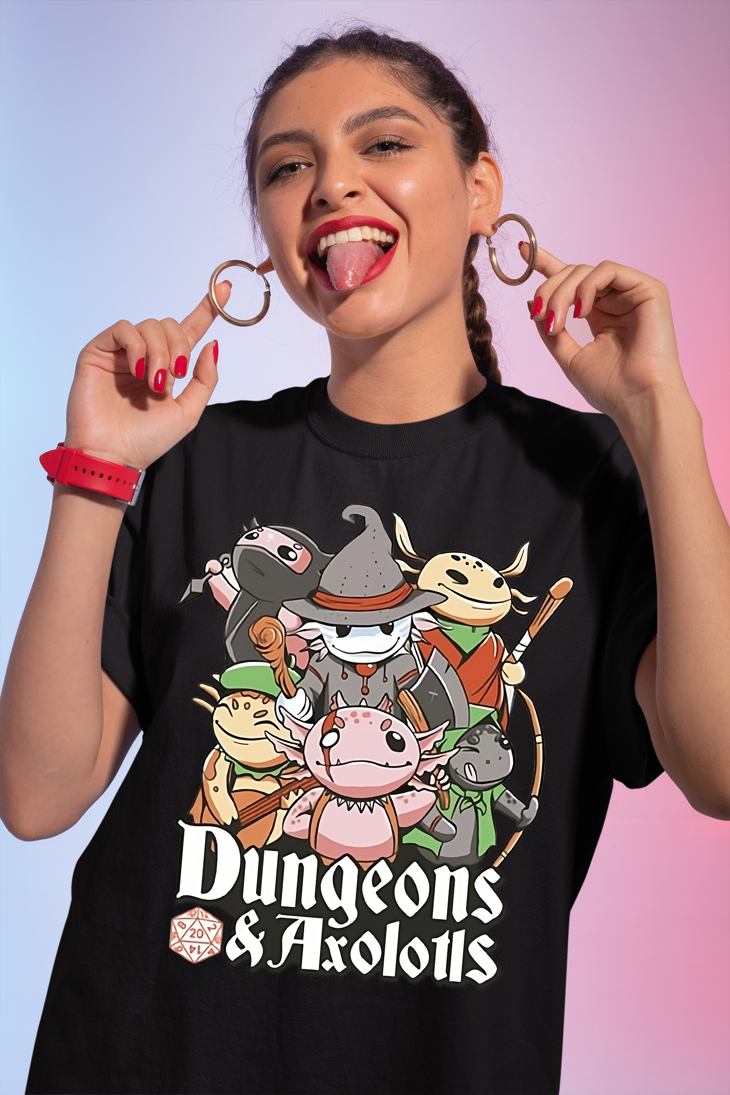 Meowster Dungeons And Axolotls Unisex Vintage T-Shirt