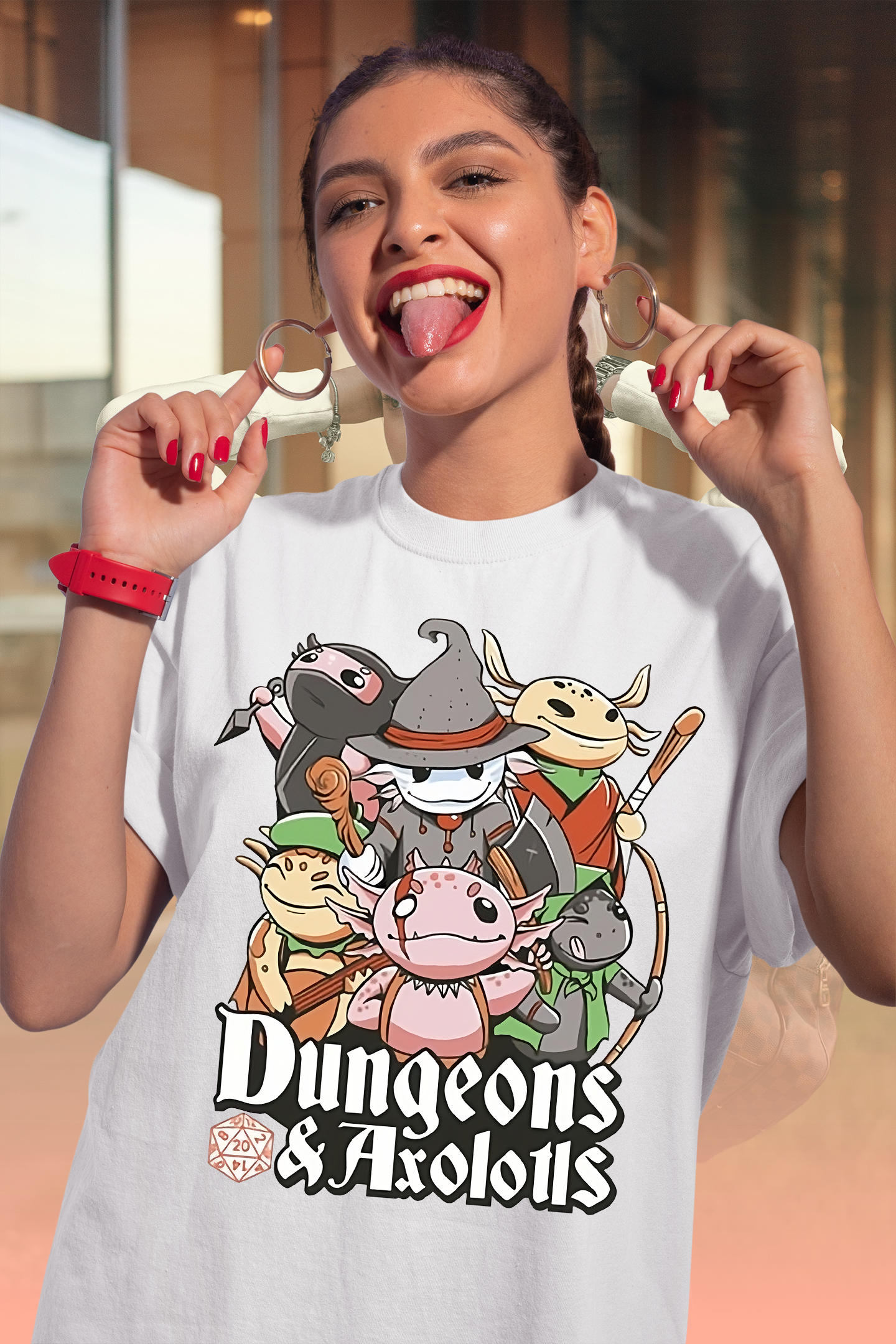 Meowster Dungeons And Axolotls Unisex Vintage T-Shirt