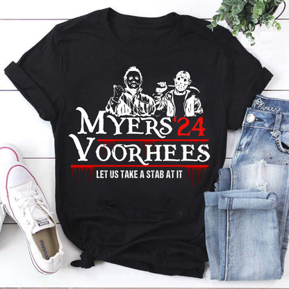 Meyers ‘24 Voorhees Halloween Shirt-ID300924411