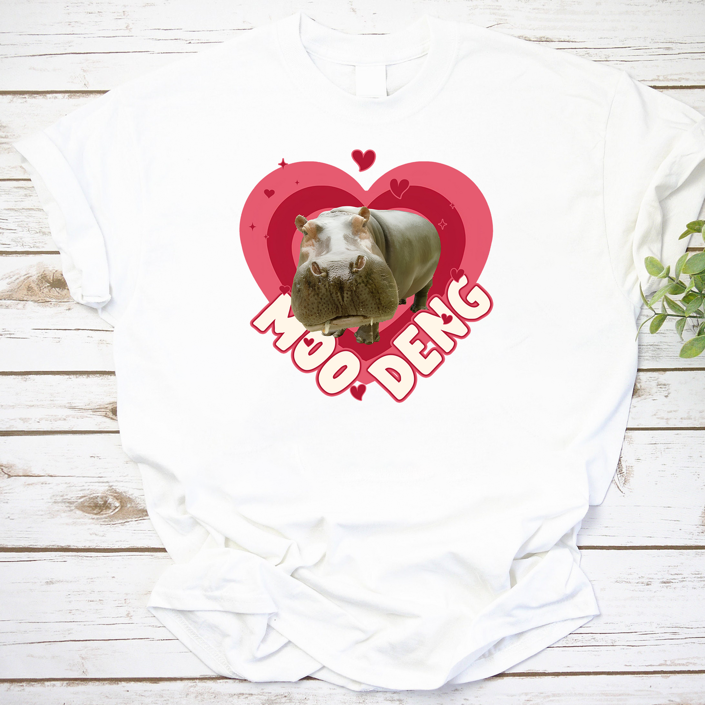 Moo Deng Cute Animal Vintage T-Shirt