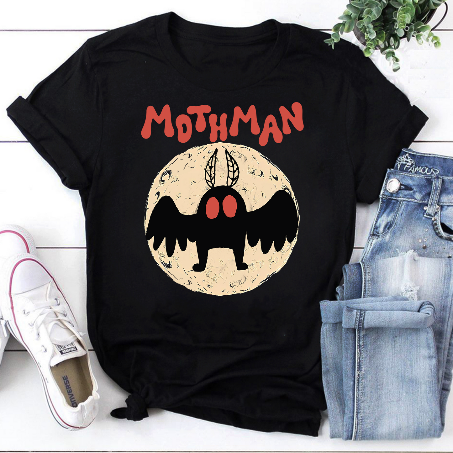 Mothman Retro Vintage T-Shirt