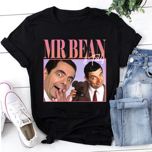 Mr Bean Homage Vintage T-Shirt, Mr Bean Movie Shirt, Mr Bean Gift Shirt