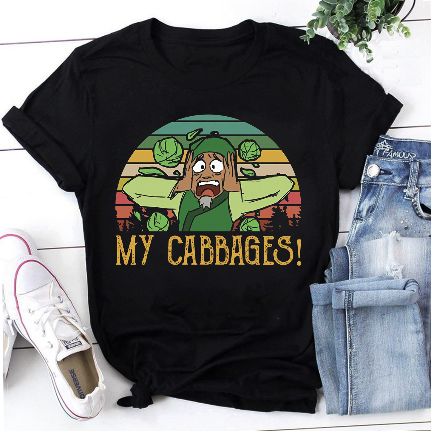 My Cabbages Cabbage Merchant Vintage T-Shirt, Cabbage Man Merchant Shirt